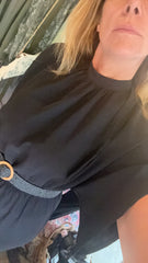 Tuta intera con collo arricciato