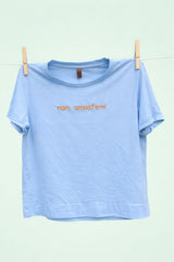 T-shirt Donna a Scatola Ricamata a Mano