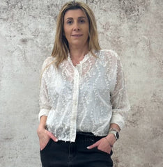 Camicia Ricamata con Manica lunga