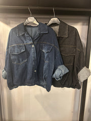 Giubbino Over Donna in Denim