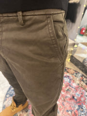 Pantalone Chinos Uomo in Gabardina Smerigliata
