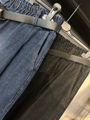 JEANS BARREL DONNA ELASTICO IN VITA
