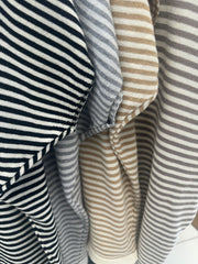 Maglia Donna Manica Corta Girocollo a Righe