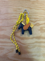 Portachiavi in pelle e corda