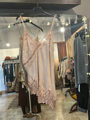 Canotta Donna in raso con pizzo