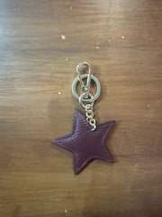 Portachiavi stella in pelle