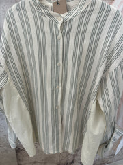 Camicia rigata in cotone