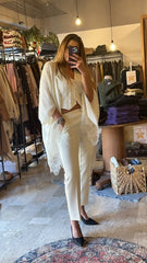 Mantella in Lana con Pizzo