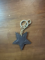 Portachiavi stella in pelle