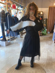 Gonna in tulle plumetis