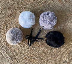 Mini bag tonda in ecopelliccia