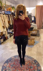 Short con paillettes e pizzo