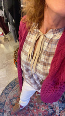 Cardigan Donna in Maglia con Trecce