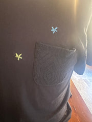 T-shirt Uomo con taschino ricamato