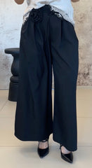 Pantalone Donna con cintura a fiore