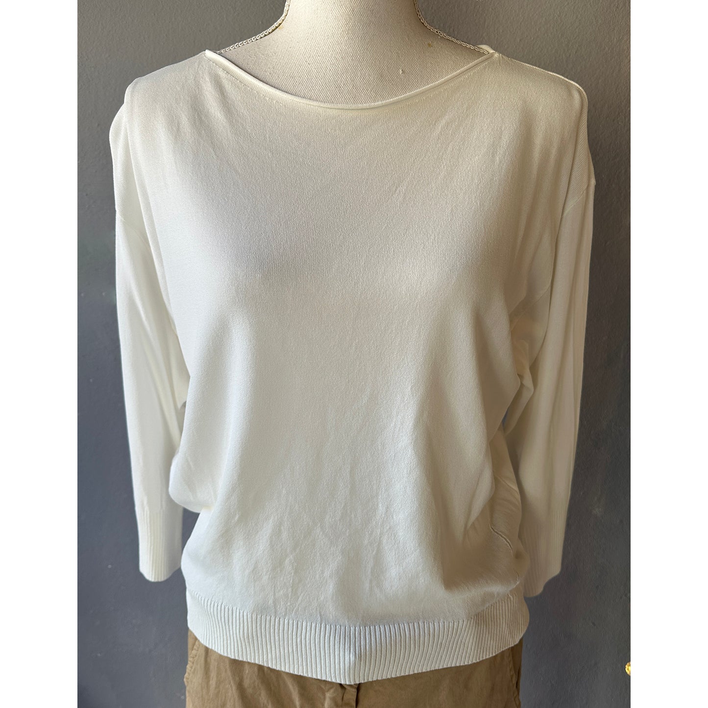 Maglia smacchinata manica 3/4