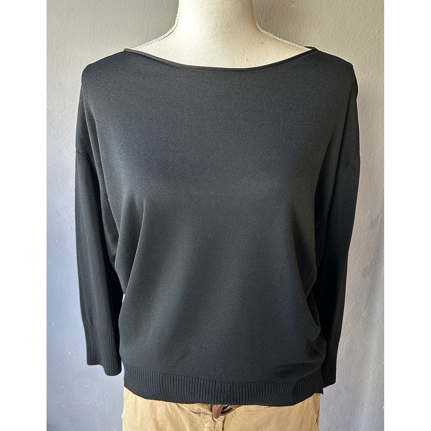 Maglia smacchinata manica 3/4