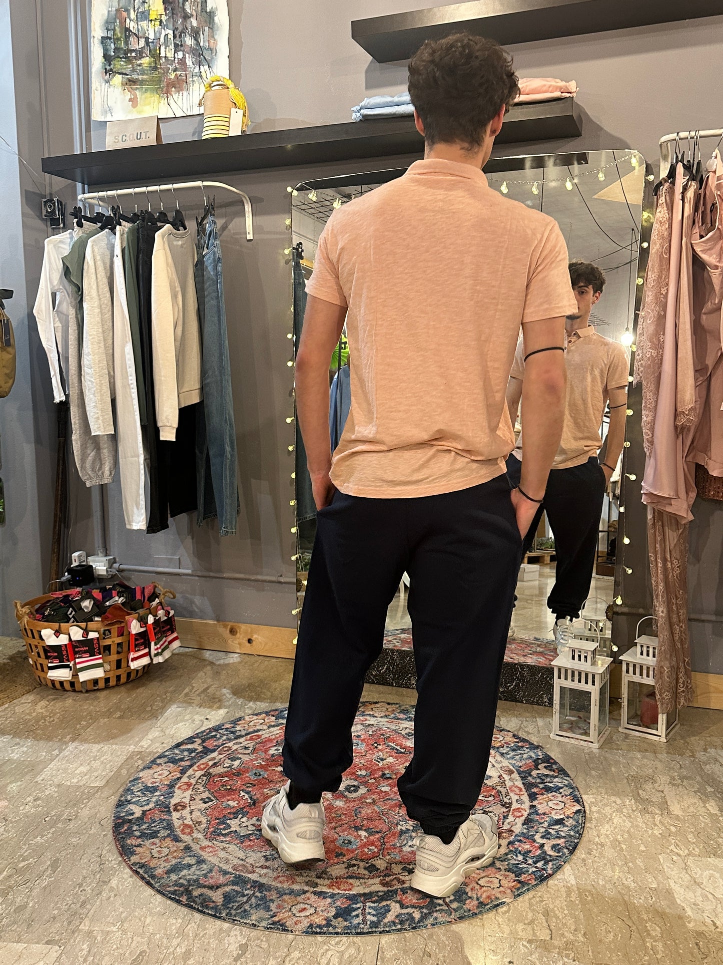 Polo Uomo in cotone fiammato