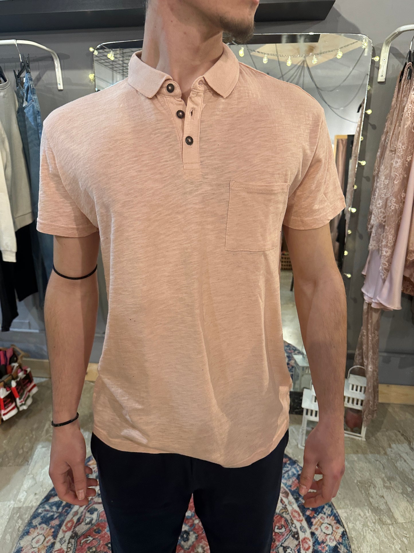 Polo Uomo in cotone fiammato