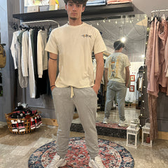 T-shirt Uomo girocollo stampa retro Salmon