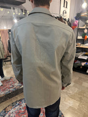 Giacca a Camicia in Gabardina