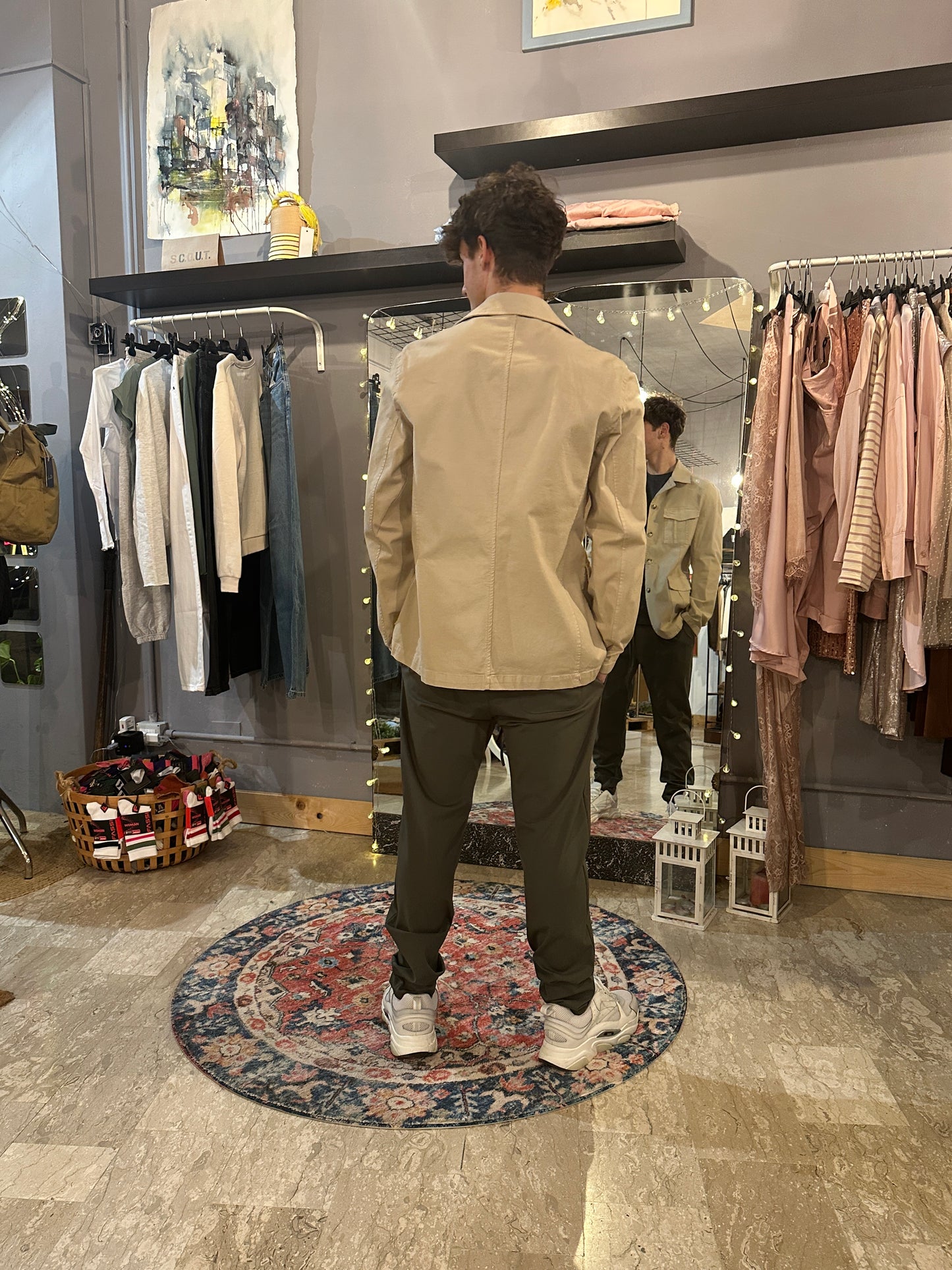 Fill Jacket in Gabardina Nido D'ape
