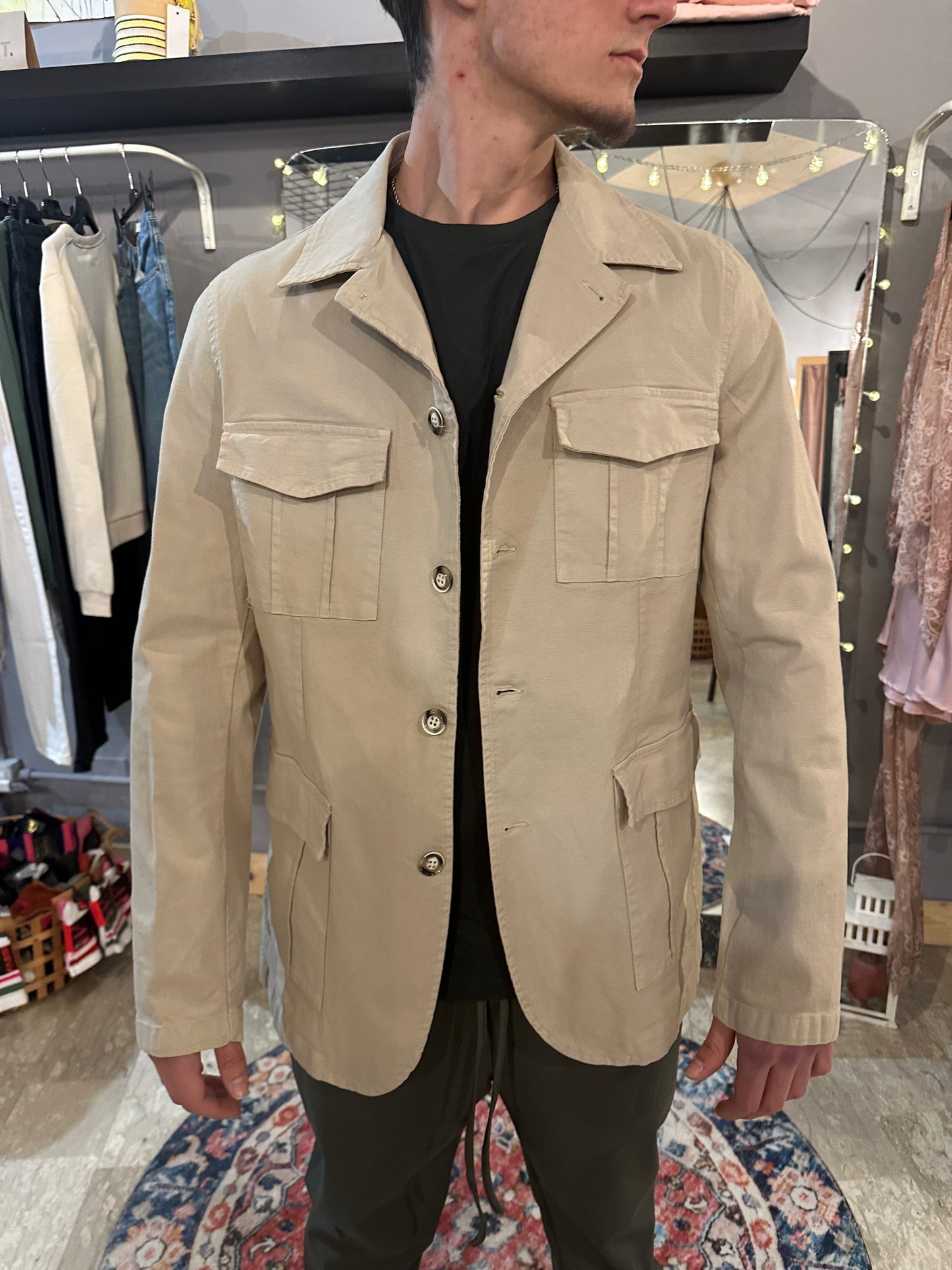 Fill Jacket in Gabardina Nido D'ape