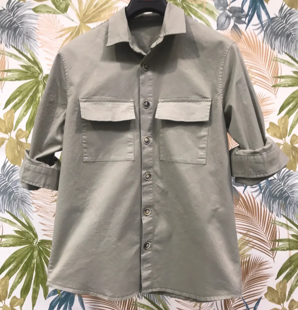Giacca a Camicia in Gabardina