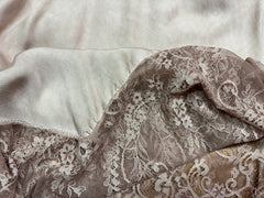 Abito Sottoveste in Viscosa e Pizzo