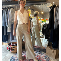 Gilet Donna con pizzo applicato