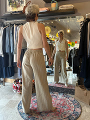 Gilet Donna con pizzo applicato