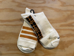 Calzettini righe/animalier