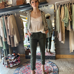 Canotta in raso con pizzo