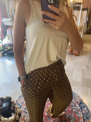 Pantalone Donna a pois bicolore