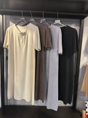 Abito Donna in Maglia Lurex con Cabochon