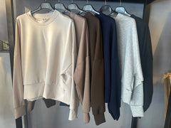 Felpa Donna Girocollo in Tessuto Tecnico