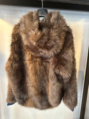 Pellicciotto Donna con Cappuccio