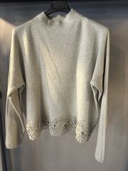 Maglia Donna Con Pizzo Fondo