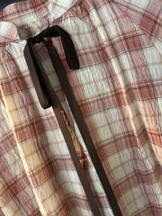 Camicia Donna Scozzese a Girocollo