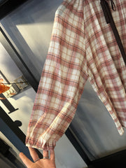 Camicia Donna Scozzese a Girocollo