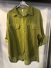 Camicia Donna Velluto Millerighe