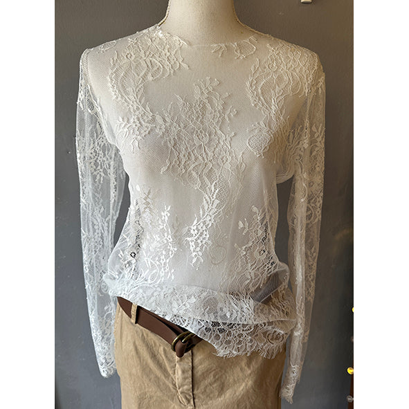 T-shirt in pizzo
