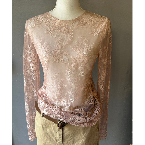 T-shirt in pizzo