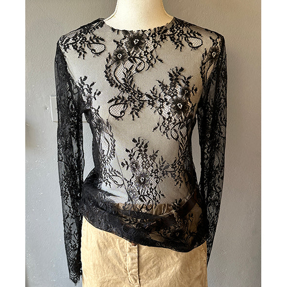 T-shirt in pizzo