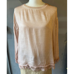 Casacca in raso con pizzo