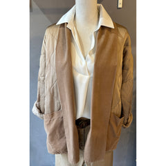 Giacca in Raso di Viscosa Imbottita