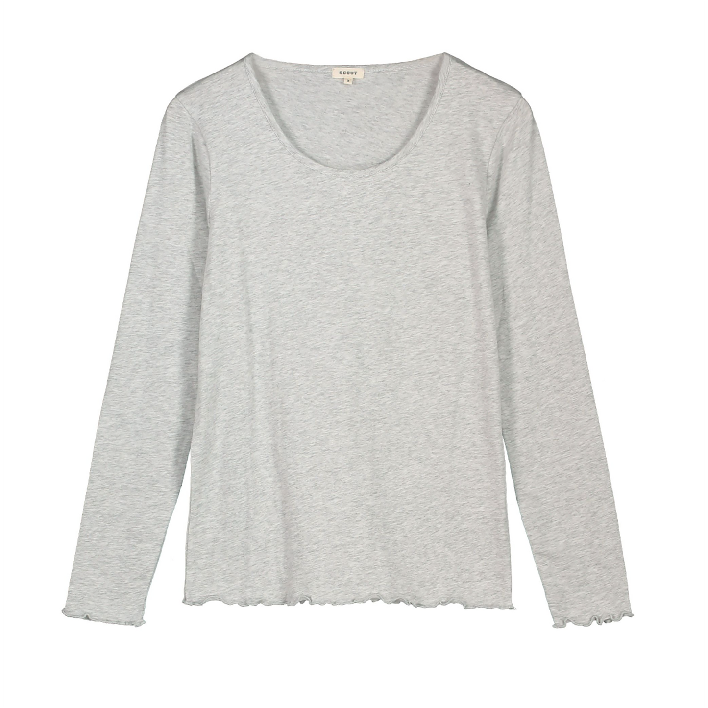 T-shirt Donna manica lunga collo a madonna