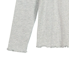 T-shirt Donna manica lunga collo a madonna