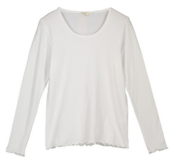 T-shirt Donna manica lunga collo a madonna