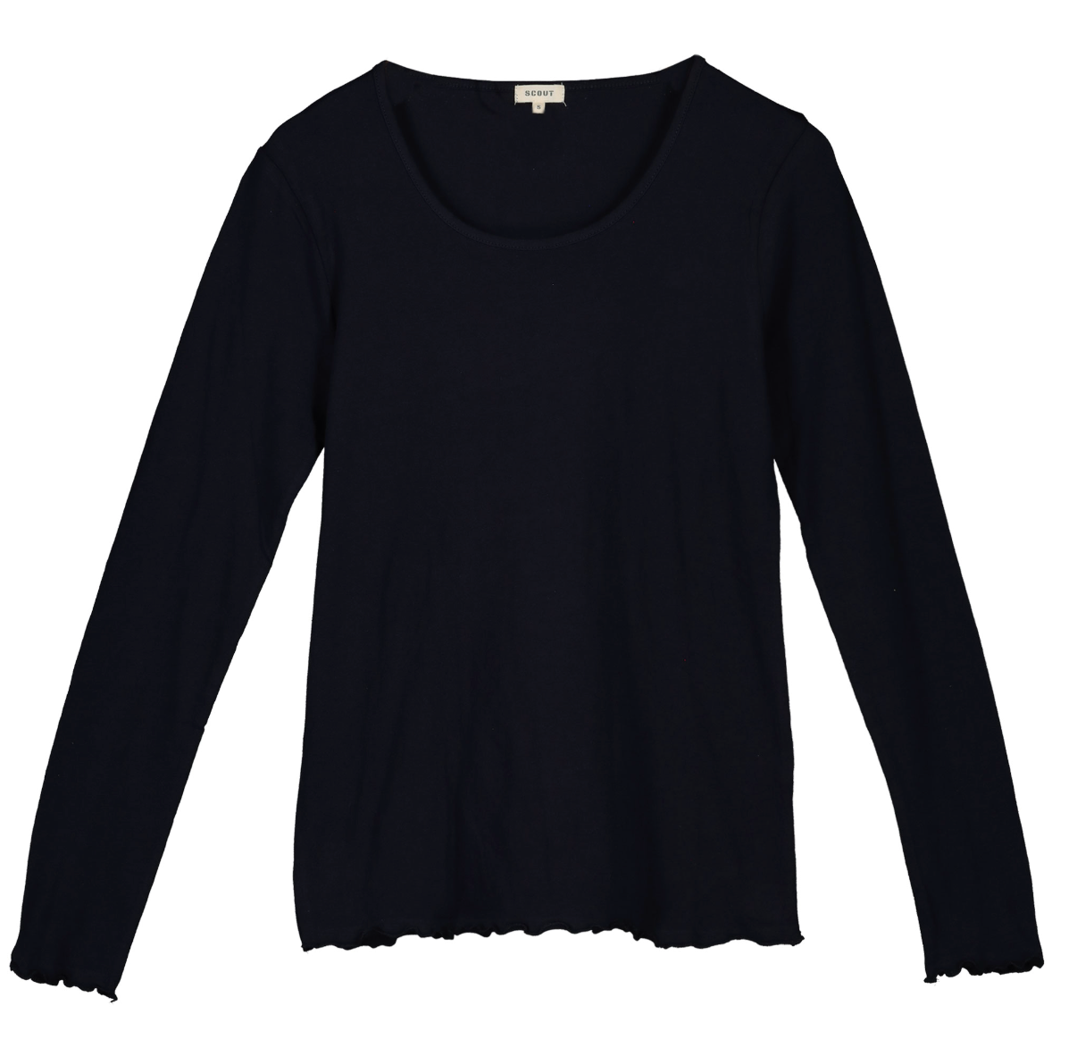 T-shirt Donna manica lunga collo a madonna